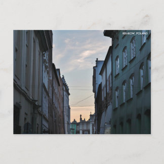 Krakow Old Town, met City Text Briefkaart