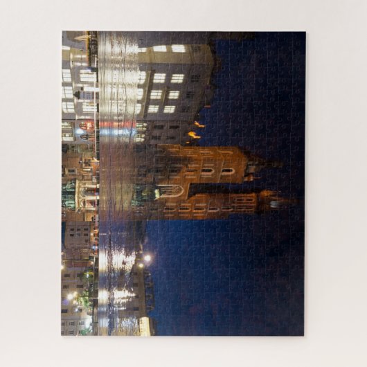 Krakow Poland Basilica Reflection Puzzle Legpuzzel (Verticaal)