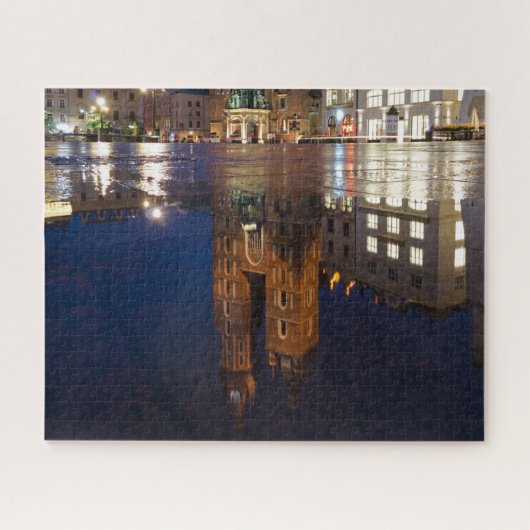 Krakow Poland Basilica Reflection Puzzle Legpuzzel (Horizontaal)