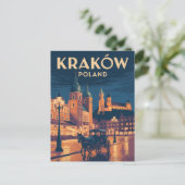 Krakow Poland Briefkaart (Staand voorkant)