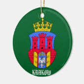 Krakow Poland Circle Ornament (Links)