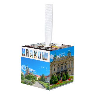 Krakow Poland City Travel Photos Custom Kubus Ornament