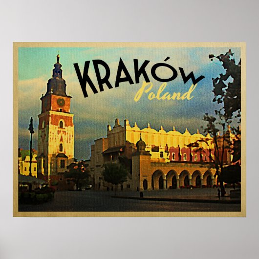Krakow Poland Poster (Voorkant)