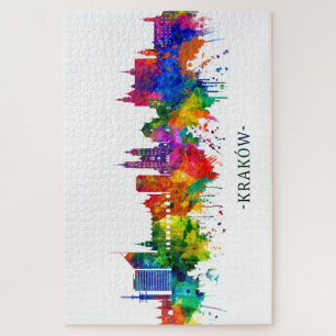 Krakow Poland Skyline Legpuzzel
