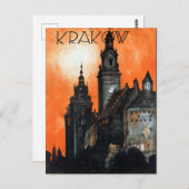  Krakow Poland Travel Briefkaart (Voorkant / Achterkant)