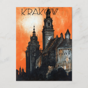  Krakow Poland Travel Briefkaart