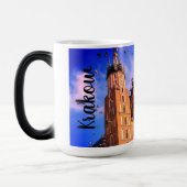 Krakow, Polen, mooie mok met vogels (Links)
