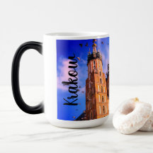 Krakow, Polen, mooie mok met vogels