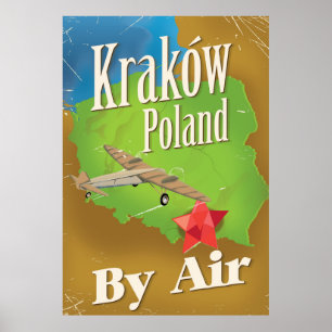 Kraków Polen — poster voor vliegreizen