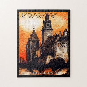 Krakow Polen Reisposter Puzzle Legpuzzel