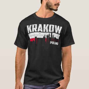Krakow Skyline Poland Vacation T-shirt