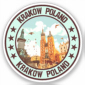 Kraków Sticker (Voorkant)