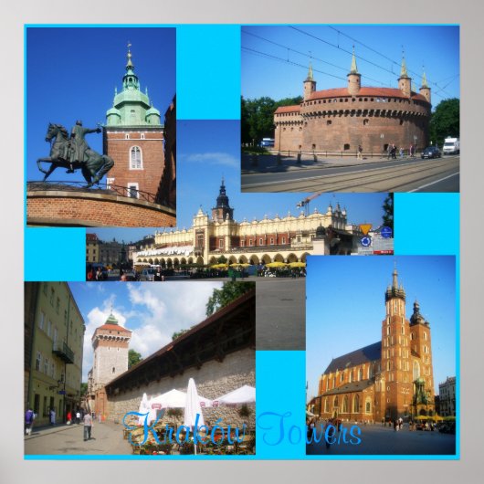 Kraków Towers Poster (Voorkant)