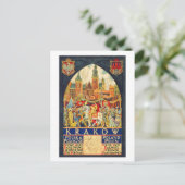 Krakow Vintage Travel Briefkaart (Staand voorkant)