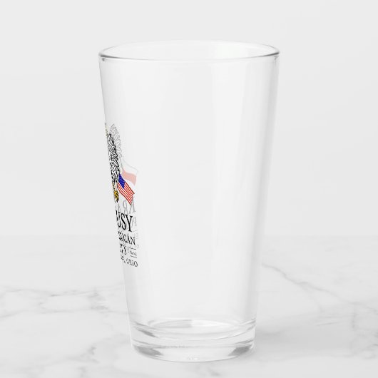 Krakusy Pools Amerikaans Genootschap Bierglas Glas (Links)