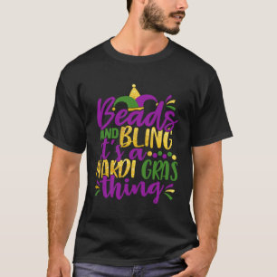 Kralen & Bling Het is een Mardi Gras-ding Koel T-shirt