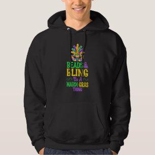 Kralen & Bling Het Is Een Mardi Gras Ding Schattig Hoodie