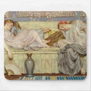 kralen, c.1875 (olie op canvas) muismat