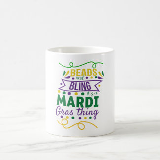 Kralen En Bling Het Is Een Mardi Gras Ding Koffiemok