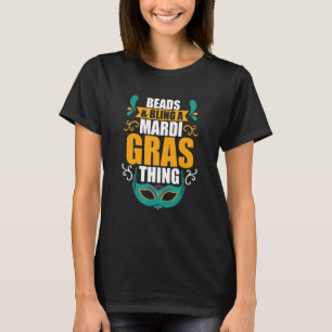 kralen en een mardi gras die Mardi gras koelen T-shirt