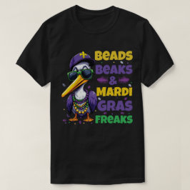 Kralen, snavels & Mardi Gras Freaks T-shirt