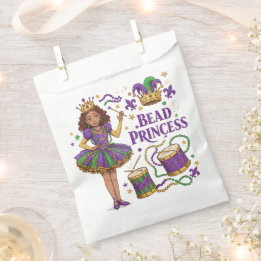 Kralenprinses - Mardi Gras Bedankzakje