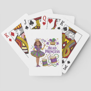 Kralenprinses - Mardi Gras Pokerkaarten