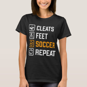 Krampe Voeten Voetbal Herhaal Grappige Sporttraini T-shirt