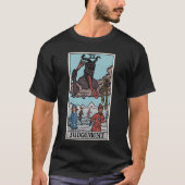 Krampus Arrest Tarot Card Funny KerstGothi T-shirt (Voorkant)