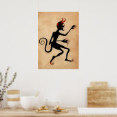  Krampus Art Poster (Keuken)