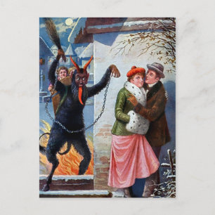 Krampus Attack Briefkaart