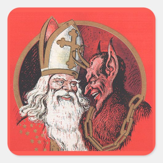 Krampus avec Stickers de Noël Saint Nicolas (Devant)