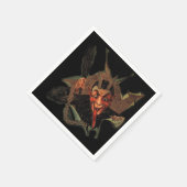 Krampus breekt vakantieservetten uit servetten (Hoek)