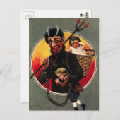 Krampus Briefkaart (Voorkant / Achterkant)
