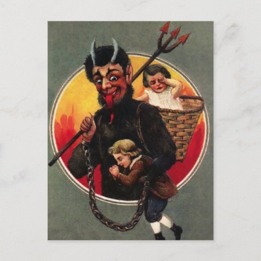 Krampus Briefkaart (Voorkant)