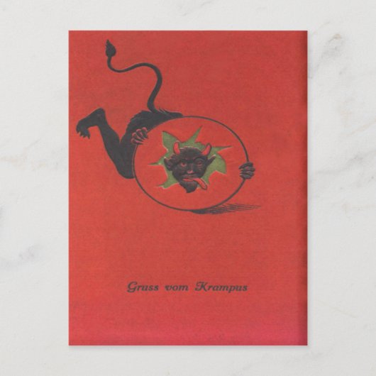 Krampus Briefkaart (Voorkant)