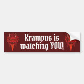 Krampus bumper sticker (Voorkant)