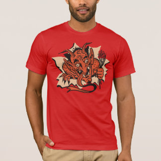 Krampus Busting door uw shirt