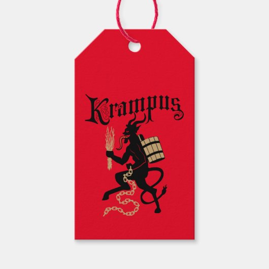 Krampus Cadeau Labels Cadeaulabel (Voorkant)