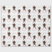Krampus Cadeaupapier (Vlak)