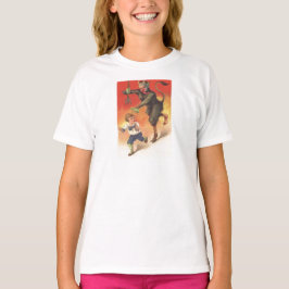Krampus Chasing Child T-shirt