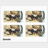 Krampus Cheval Rocse Stickers de Noël de Noël (Feuille)