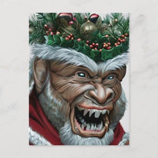 Krampus Christmas Jigsaw Puzzle Carte postale