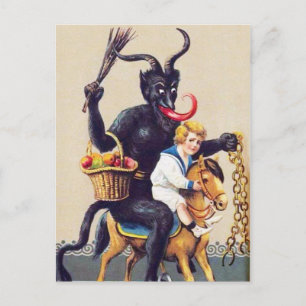 Krampus Creepy Briefkaart