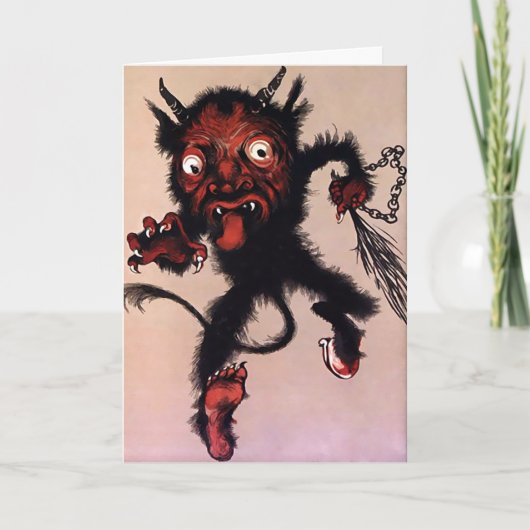  Krampus Devil Kerst Kaart (Voorkant)