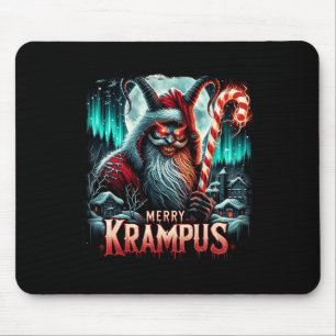 Krampus Donkere Vrolijke Krampus Mythische Kerstmi Muismat