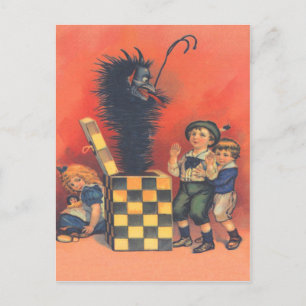 Krampus Doos-van-de-duivel Briefkaart