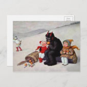  Krampus Eating Briefkaart (Voorkant / Achterkant)