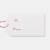 Krampus en St. Nicholas cadeau label Cadeaulabel (Achterkant Horizontaal)