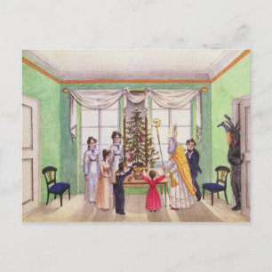 Krampus en St. Nicholas uit het tijdschrift van Ca Briefkaart